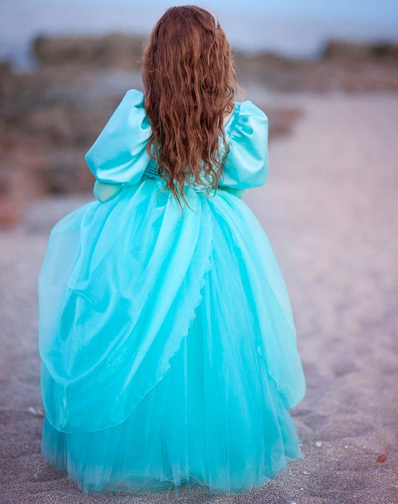 CQDY Little Mermaid Ariel Princess Dress Cinderella Halloween Costumes Dress Up Party Girls Cosplay Kids Ball Gownâ€¦ - Image 4
